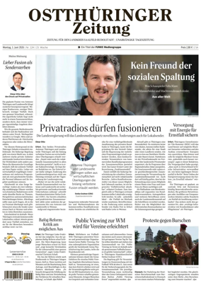Cover of Ostthuringer Zeitung (Landkreis Saalfeld-Rudolstadt)