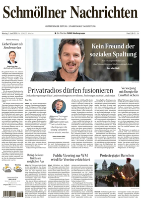 Cover of Ostthuringer Zeitung (Schmolln)