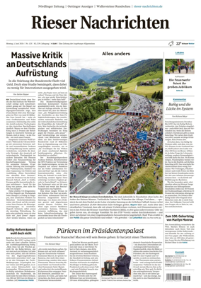 Cover of Rieser Nachrichten
