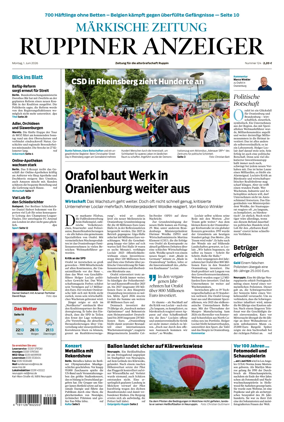 Cover of Ruppiner Anzeiger