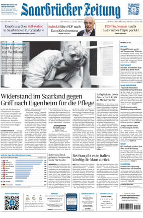 Cover of Saarbruecker Zeitung