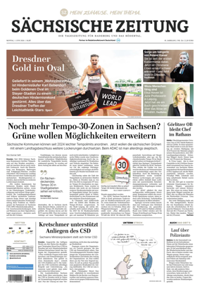 Cover of Sachsische Zeitung (Rodertal)