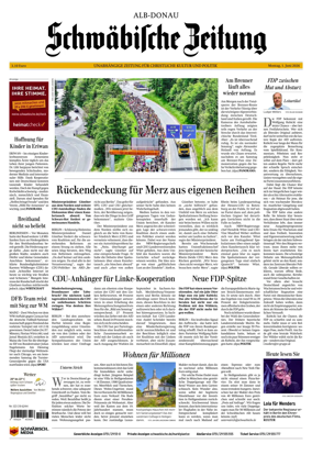 Cover of Schwabische Zeitung (Alb-Donau)