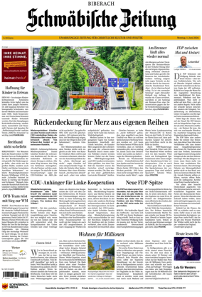 Cover of Schwabische Zeitung (Biberach)