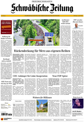 Cover of Schwabische Zeitung (Friedrichshafen)