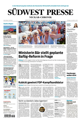 Cover of SUDWEST PRESSE - Neckar-Chronik