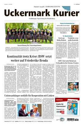 Cover of Templiner Zeitung