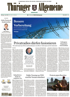 Cover of Thuringer Allgemeine (Nordhausen)