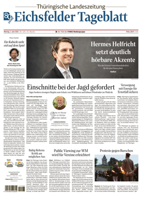 Cover of Thuringische Landeszeitung (Eichsfeld)