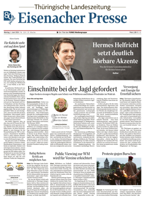 Cover of Thuringische Landeszeitung (Eisenach)