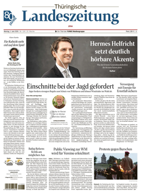 Cover of Thuringische Landeszeitung (Jena)