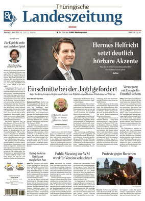 Cover of Thuringische Landeszeitung (Weimar)