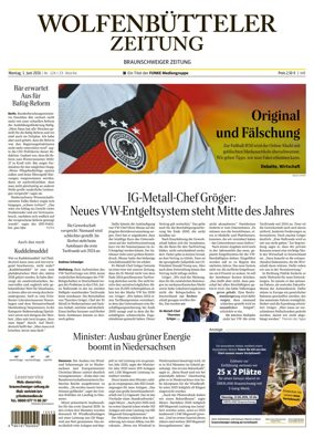 Cover of Wolfenbutteler Zeitung