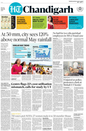 Cover of Hindustan Times (Chandigarh) - Live