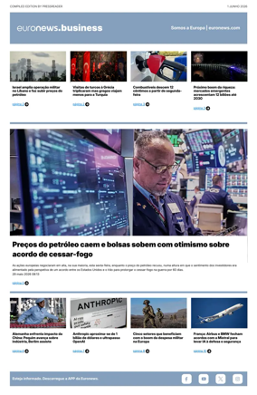 Cover of Euronews Business (Portuguese)