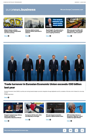 Cover of Euronews Business