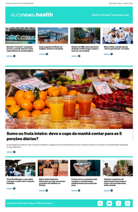 Cover of Euronews Health (Portuguese)
