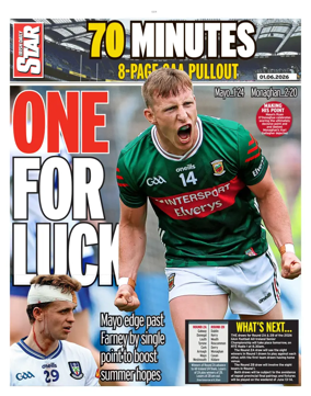 Cover of Irish Daily Star - Fanatic