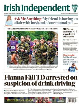Cover of Irish Independent