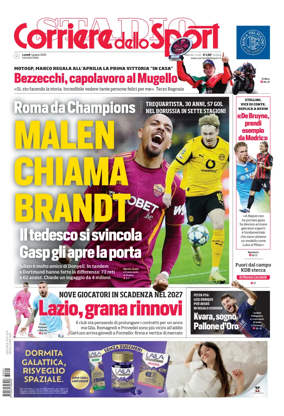Cover of Corriere dello Sport (Lazio)