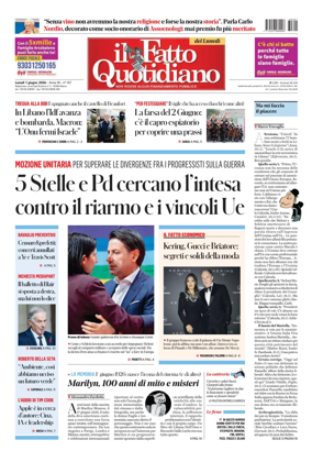 Cover of Il Fatto Quotidiano