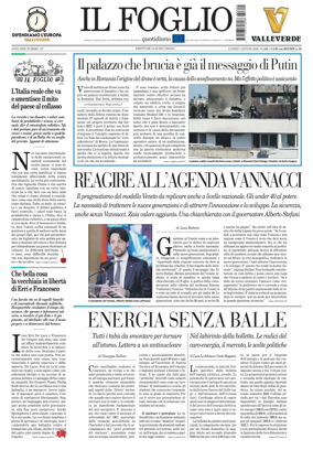 Cover of Il Foglio Quotidiano