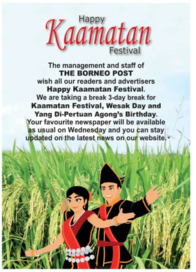 Cover of The Borneo Post (Sabah)