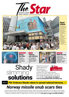 Cover of The Star Malaysia