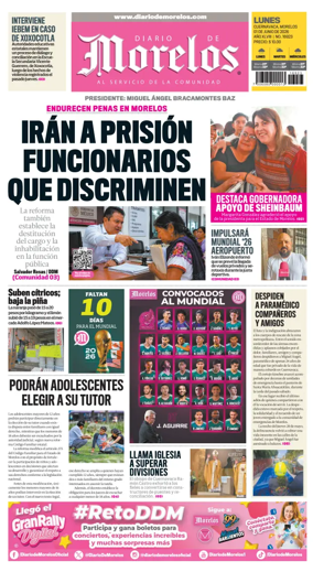 Cover of Diario de Morelos