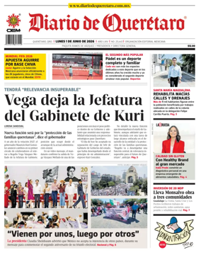 Cover of Diario de Queretaro