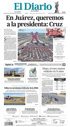 Cover of El Diario de Juarez