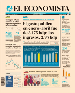 Cover of El Economista (Mexico)