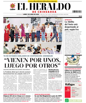 Cover of El Heraldo de Chihuahua