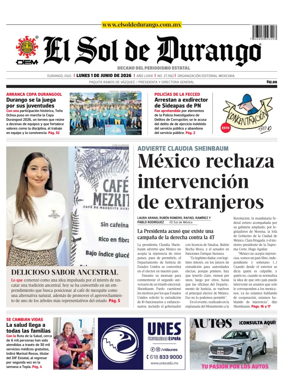 Cover of El Sol de Durango
