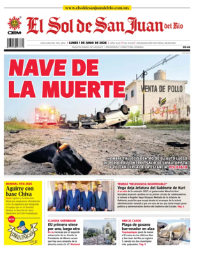 Cover of El Sol de San Juan del Rio