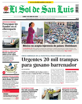 Cover of El Sol de San Luis Potosi