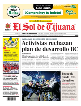 Cover of El Sol de Tijuana