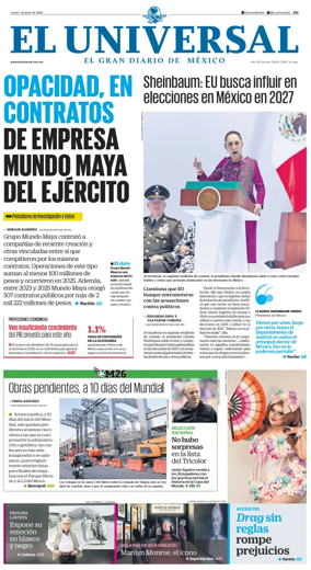 Cover of El Universal