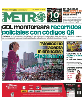 Cover of Publimetro Guadalajara