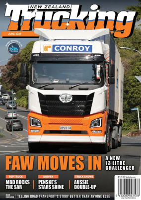 Cover of NZ Trucking Magazine
