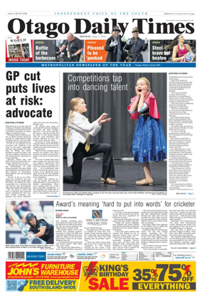 Cover of Otago Daily Times
