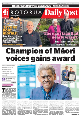 Cover of Rotorua Daily Post