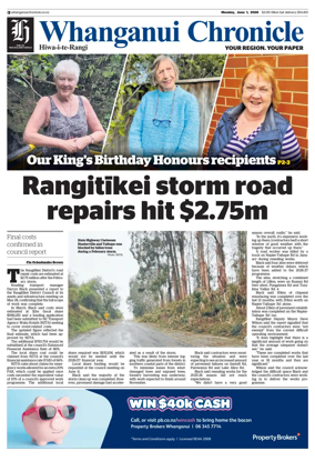 Cover of Whanganui Chronicle