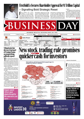 Cover of Business Day (Nigeria)