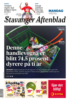 Cover of Stavanger Aftenblad