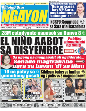 Cover of Pilipino Star Ngayon