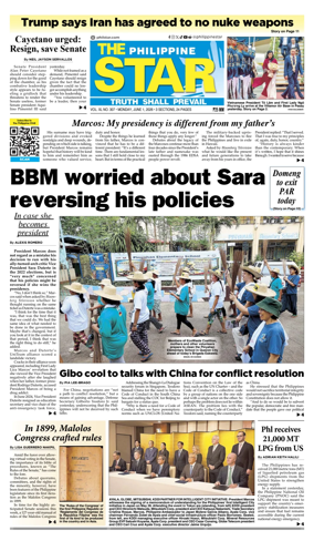 Cover of The Philippine Star