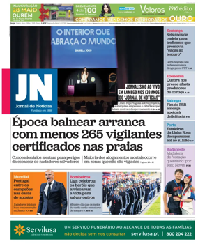 Cover of Jornal de Noticias