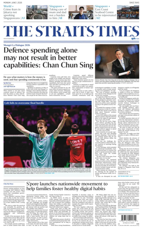 Cover of The Straits Times