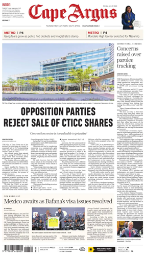 Cover of Cape Argus (PM Edition)